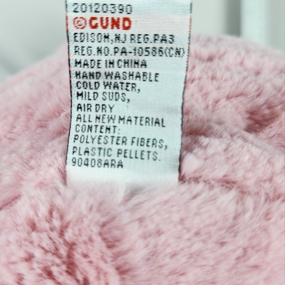 GUND Pink Polar Bear Plush Doll Large Floppy Soft Lovey Toy 20120390 - 14" - Picture 8 of 8